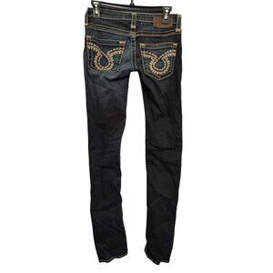 Big Star Vintage Collection Sweet Skinny Jeans Womens Size 23L Distressed Dark W